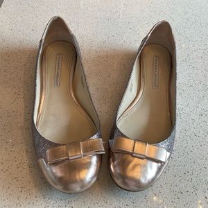 Vera Wang Rose Gold Bow Flats